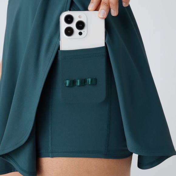 211. New HALARA Softlyzero QuickDry Dragonfly Teal Golf Dress Size Medium - Picture 5 of 8